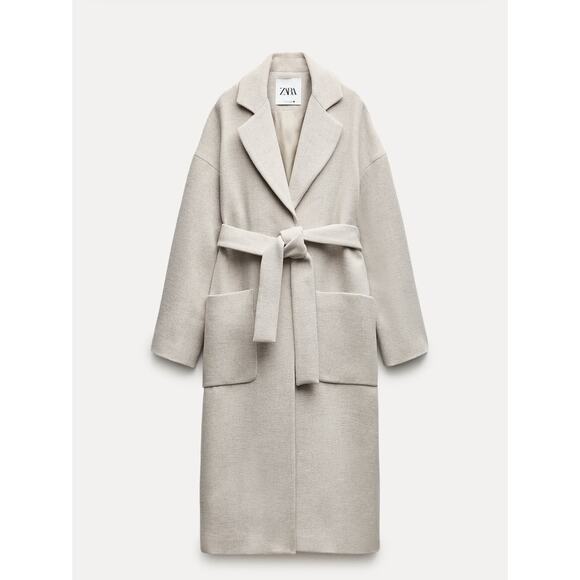 Zara Jackets & Blazers - Zara Wool Coat. New with tags. Belted Coat
